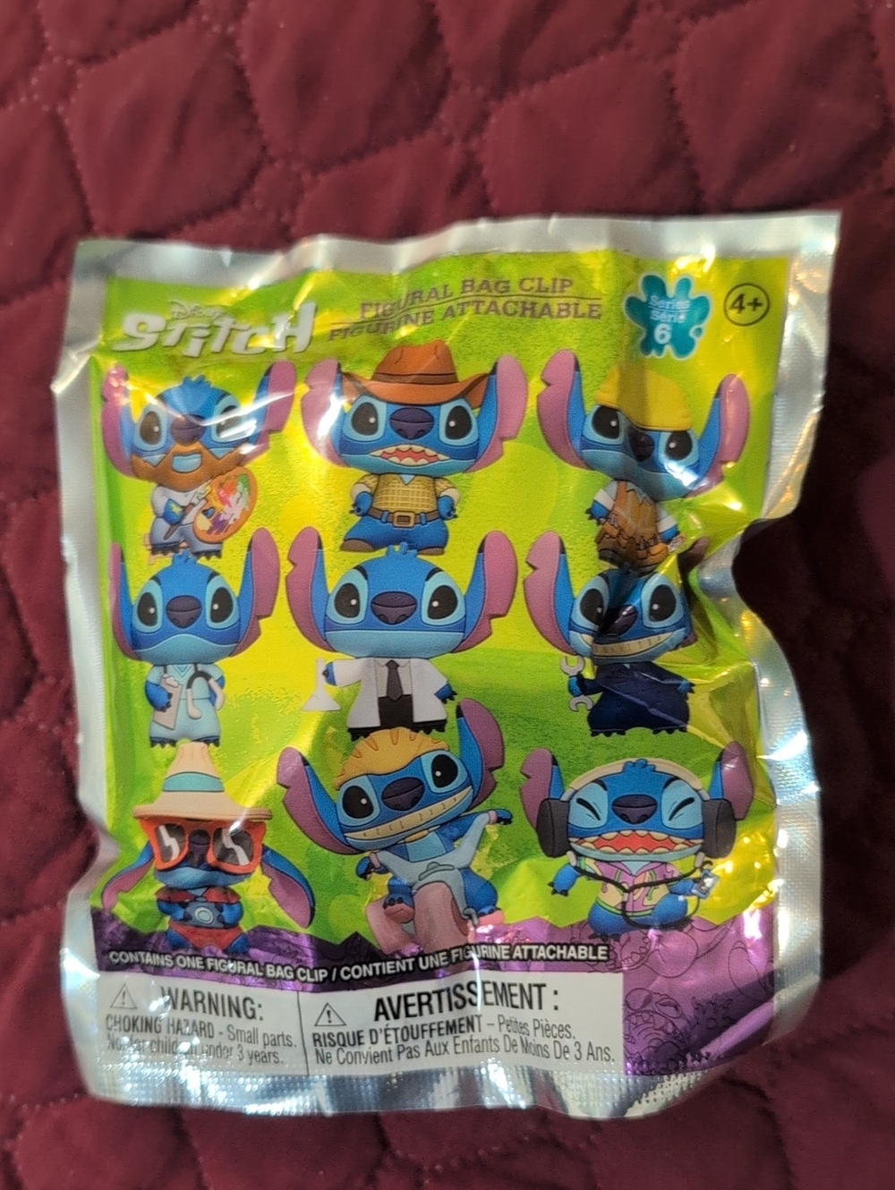 Disney Stitch Bag Clip Assortment - Blue & Pink Accents